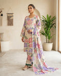 Hydrangea Bloom Floral Pakistani Lawn Suit