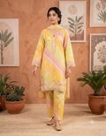 vibrant and elegant three-piece traditional South Asian ensemble (Salwar Kameez) designed